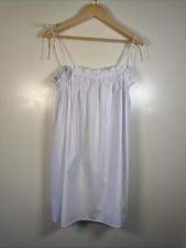 Show Me Your Mumu Dress Angel Mini White Cotton Size XL EUC Bridal LWD Tie Strap