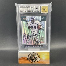 2002 Pacific Exclusive #197 Brian Westbrook - Rookie ON-CARD AUTO #d /930 BGS 9