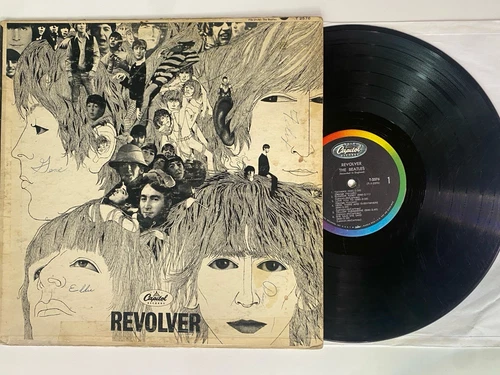 Beatles Revolver  Vinyl LP OG Mono 1966 Capitol Rainbow WCoast VG/VG  Tested