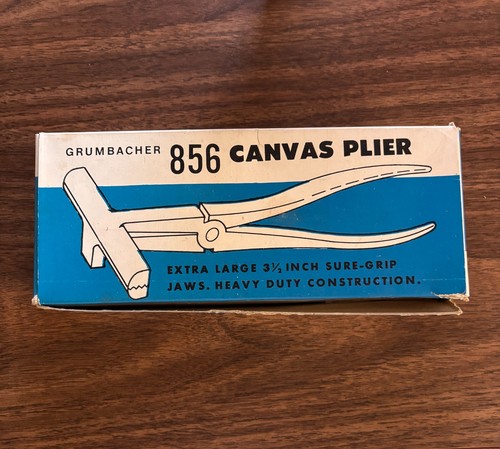 Vintage Grumbacher 856 Canvas Webbing Pliers Textile Sewing New Old Stock