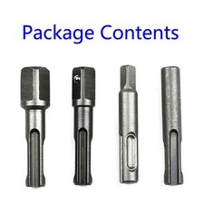 New 4PCS Bit Chuck Driver Socket Hammer Drill Adapter Hex SDS Best Replac