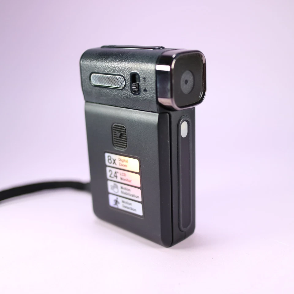 Vivitar DVR-545 5.0MP Digital Video Recorder Black Tested W/ Battery + Charger - Image 2 of 4