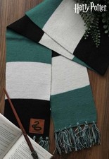 New In Bag Harry Potter Officially Licensed Slytherin Patch Striped Scarf