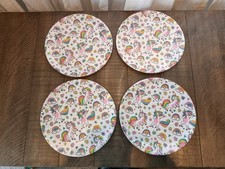 Unicorn Rainbow Melamine Plate Set of 4 8"