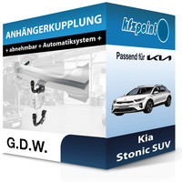 G.D.W. AnhäNgekupplung Abnehmbar Passend für Kia Stonic SUV 07.2017-12.2025 Neu