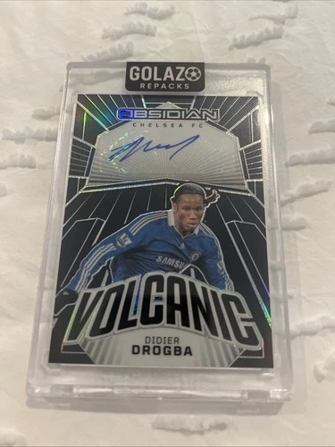 2023-24 Panini Obsidian Didier Drogba Volcanic Auto /7 Chelsea FC