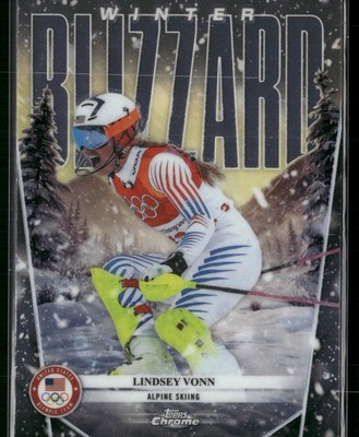 2026 Topps Chrome U.S. Winter Olympic #WB-5 Lindsey Vonn Winter Blizzard