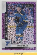 2017-18 O-Pee-Chee Platinum Marquee Rookies Violet Pixels Samuel Blais READ y1g