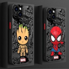 Funda Marvel para todos los iPhone | Funda protectora mate a prueba de golpes