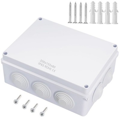 Junction Box ABS Plastic Dustproof Waterproof IP65 Universal Electrical Box