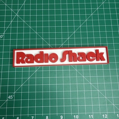 Radio Shack 1970 s 1980 s 3D Printed Sign Logo Decoration 7 