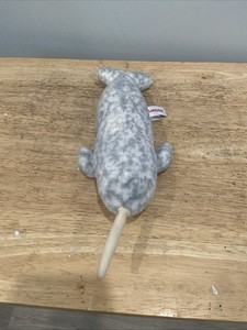 Aurora World Plush - Mini Flopsie - NARWHAL (8 inch) Stuffed Animal Toy