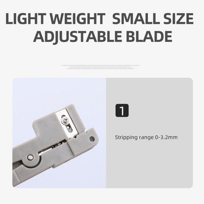 Professional Fiber Optic Buffer Tube Stripper Adjustable Depth Portable
