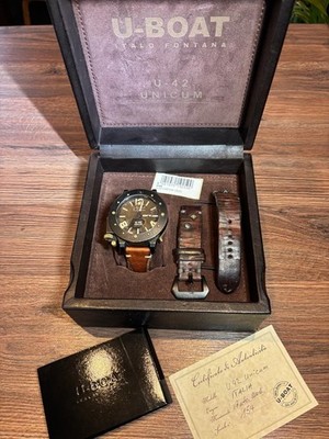 U-Boat U-42 Unicum Automatik Herrenuhr Lederband