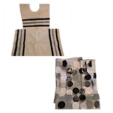 Primark Home Contemporary Black/Grey/White 3-Piece Bathroom Set