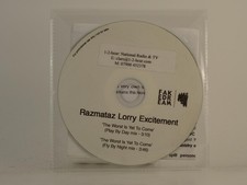 RAZMATAZ LORRY EXCITEMENT THE WORST IS YET TO COME (H1) 2 Track Promo CD Single 