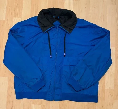 Vintage McGregor Anti-Breeze Jacket Mens L Blue Windbreaker Full Zip High Dry - product listing photo