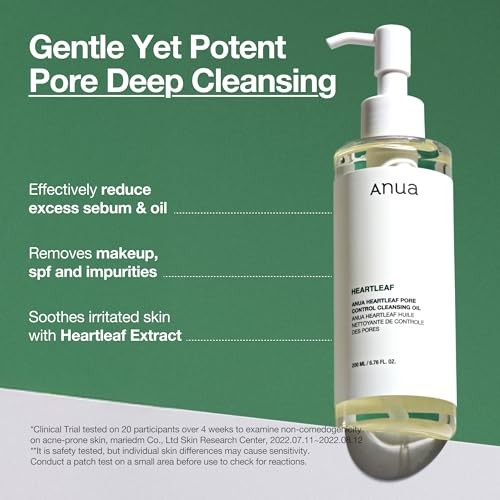 Anua Heartleaf Pore Control Cleansing Oil 6.76 oz 200 ml Korean Skin Care