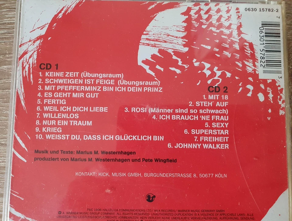 Keine Zeit von Westernhagen - Doppel CD - Bild 2 von 4