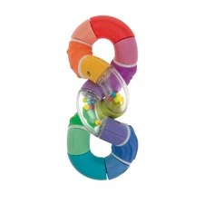 Nuby Twista Teether Toy for Babies - Multicolor Rattle Teething - Toy for Baby