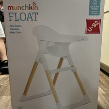 Munchkin Float Easy Clean Foldable High Chair - Compact Modern Design -
