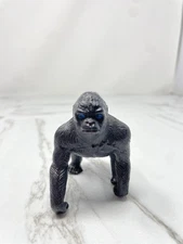 Vintage King Kong Gorilla Plastic Ape Toy Jaru Color Black Made In 1988