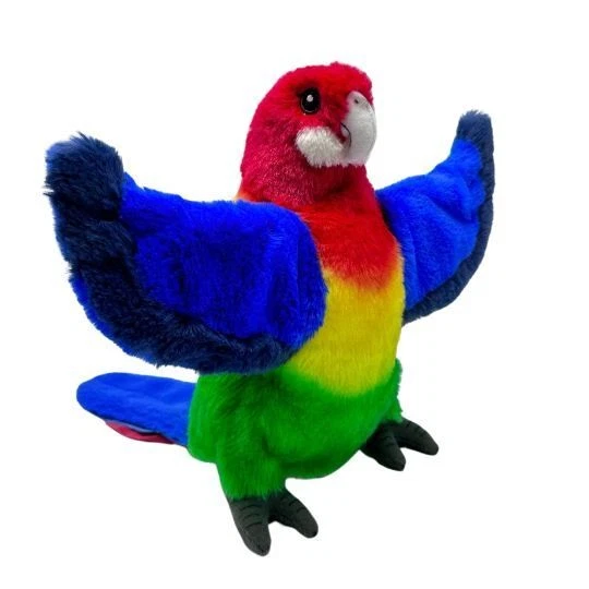 Eco Buddies - Rosella Puppet - 100% Recycled Materials Stuffed Plush Toy - 25cm