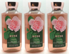 Bath Body Works ROSE Body Wash Shower Gel 10 oz 3-Pack SEALED