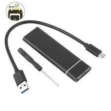 M.2 NVMe SATA SSD Enclosure 10Gbps USB C Case for M/B/B M Key 2230  2280 2TB Max