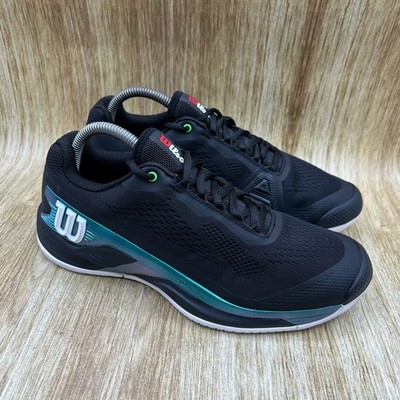 Wilson Rush Pro 4.0 Blade Men's Size 7.5 Tennis Shoes Black Teal Sneakers NEW