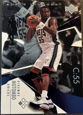 2003-04 Upper Deck Black Diamond Dikembe Mutombo #55 New York Knicks Card!