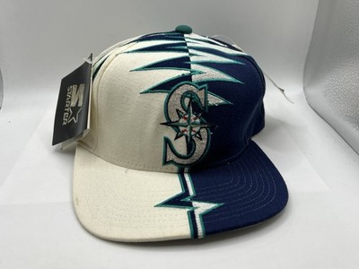 Vintage Starter Seattle Mariners Shockwave Split Hat Adjustable Strapback Cap