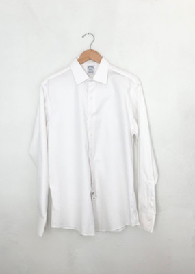 Brooks Brothers Regent Non-Iron Stretch Oxford Shirt size 16/35 in White NWT