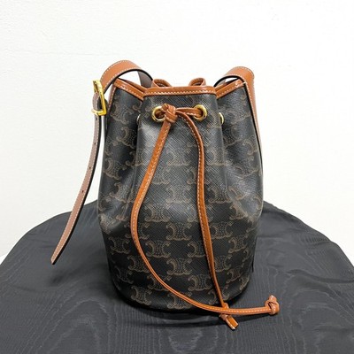 Celine Triomphe Canvas Kleine Drawstring Bucket Bag 191142BZJ 04LU 145536929