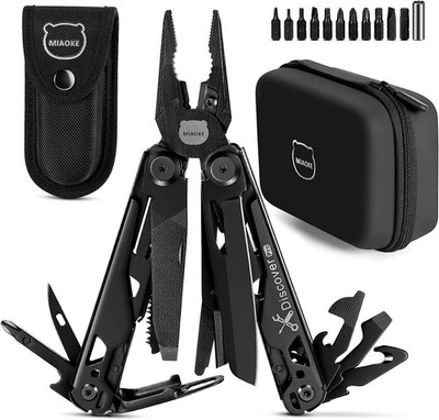 Multitool 23 in 1 für Camping, Werkzeug, Zange, Schraubendreher, Geschenk für
