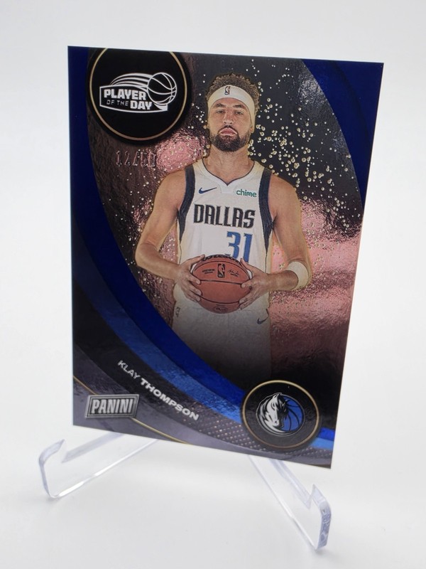 24-25 Panini Player of The Day Basketball /50 Blue Klay Thompson #14 Dallas 🔥