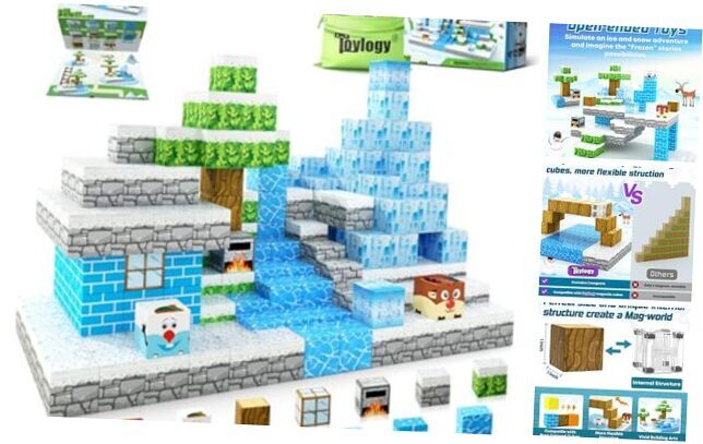 Magnetic Building Blocks Frozen Edition for Girls Ages 3 4 5