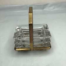 Apollo 3 Mini Rectangular Glass Ashtrays On A Holder