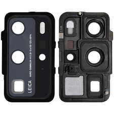 Replacement Back Camera Lens With Bracket Compatible For Huawei P40 Pro Black 