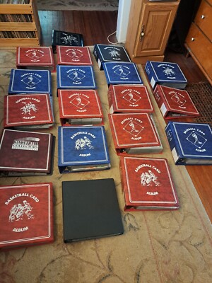 VINTAGE SPORTS CARDS 25 BINDERS