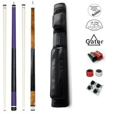 Combo deal Champion pool cue 11.75mm, ST Brown cue 13mm, 2X2 Pool Case set