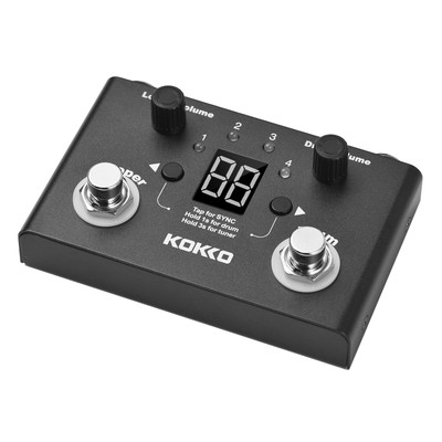 KOKKO Multifunktionales Drum & Looper Effektpedal Tuner  Page-Turner W3K4