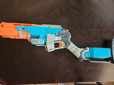 Nerf Zombie Strike Sledgefire Blaster Gun Blue -USED, VGC- no shells