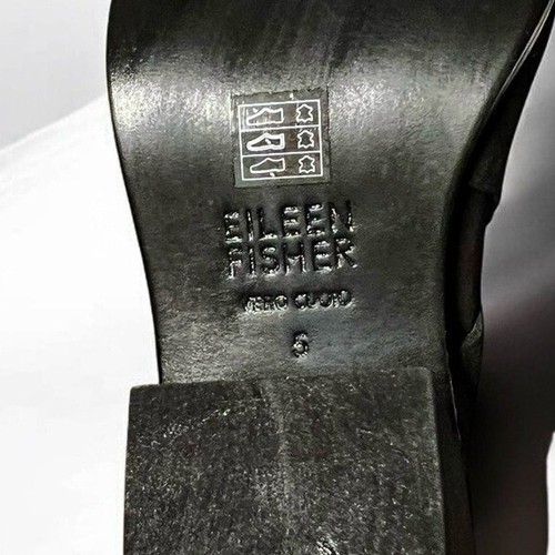 NEW Eileen Fisher Irwin Black Suede Bootie Women's Size 5 or  Big Girl Size 3 - Picture 9 of 10