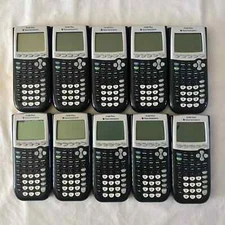 Texas Instruments TI-84 Plus Graphing Calculator Lot of 10 Parts Repair Black