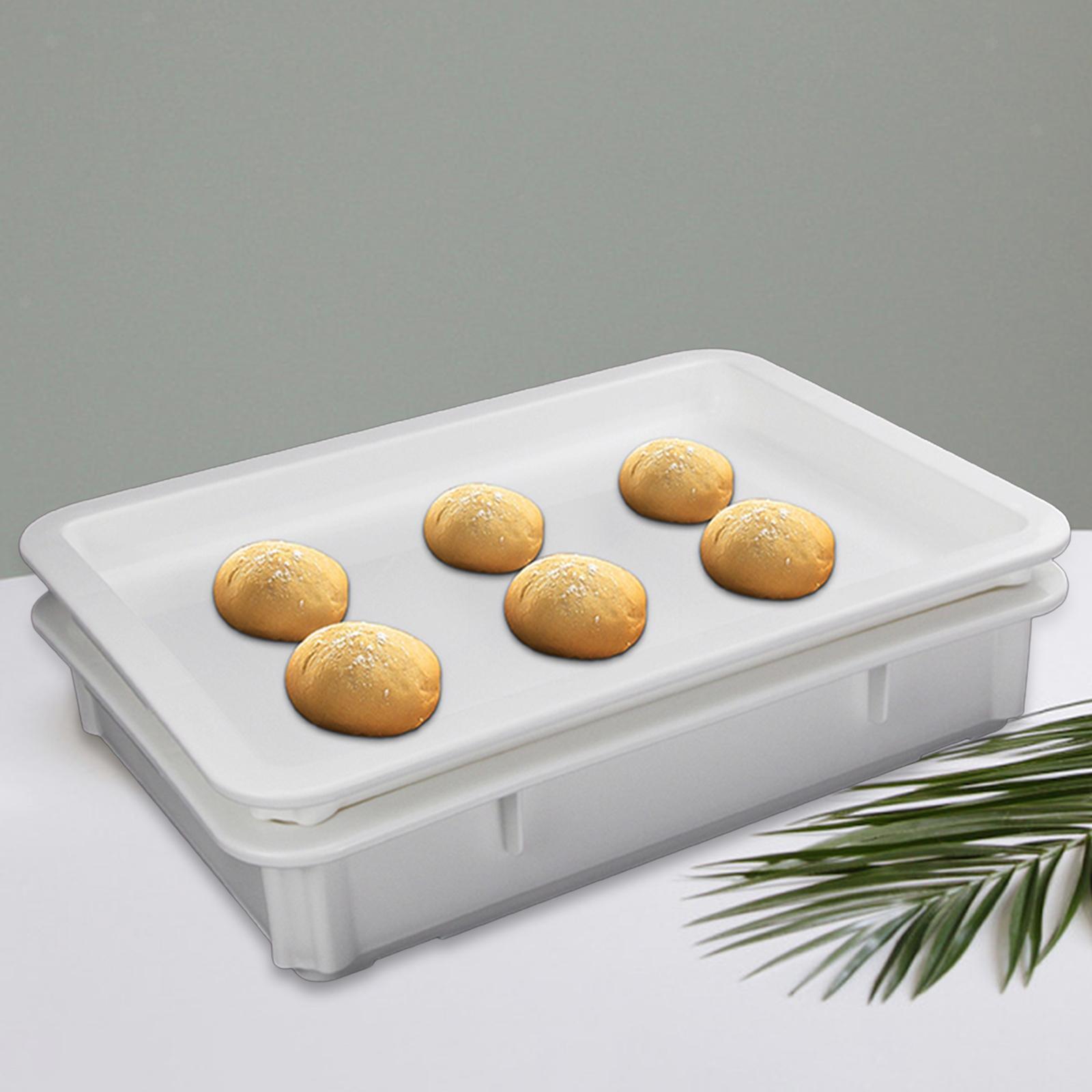 Pizza Proofing Box Container Sturdy Pizza Tray Non Stick Stackable