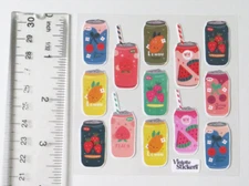 Violette Stickers - SODA POP CANS - 4x4 Square of NEW RELEASE Stickers #K221