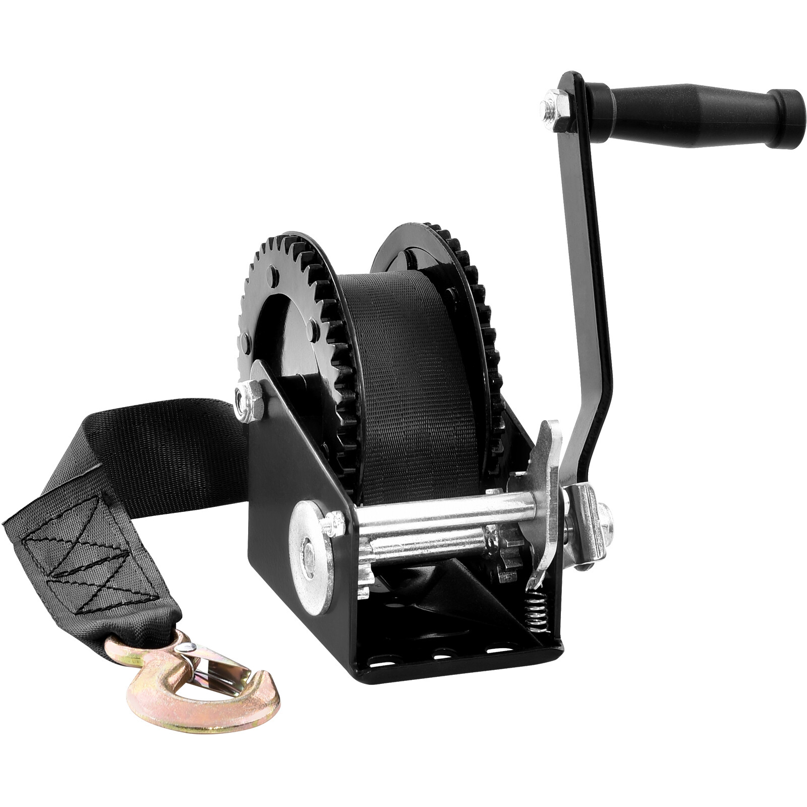 Treuil manuel pour remorque de bateau VEVOR 907 kg sangle 7m manivelle halage VTT quad
