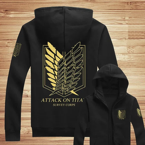 HOT Attack On Titan Shingeki No Kyojin Scouting Legion Jacket Hoodie - Picture 7 of 7