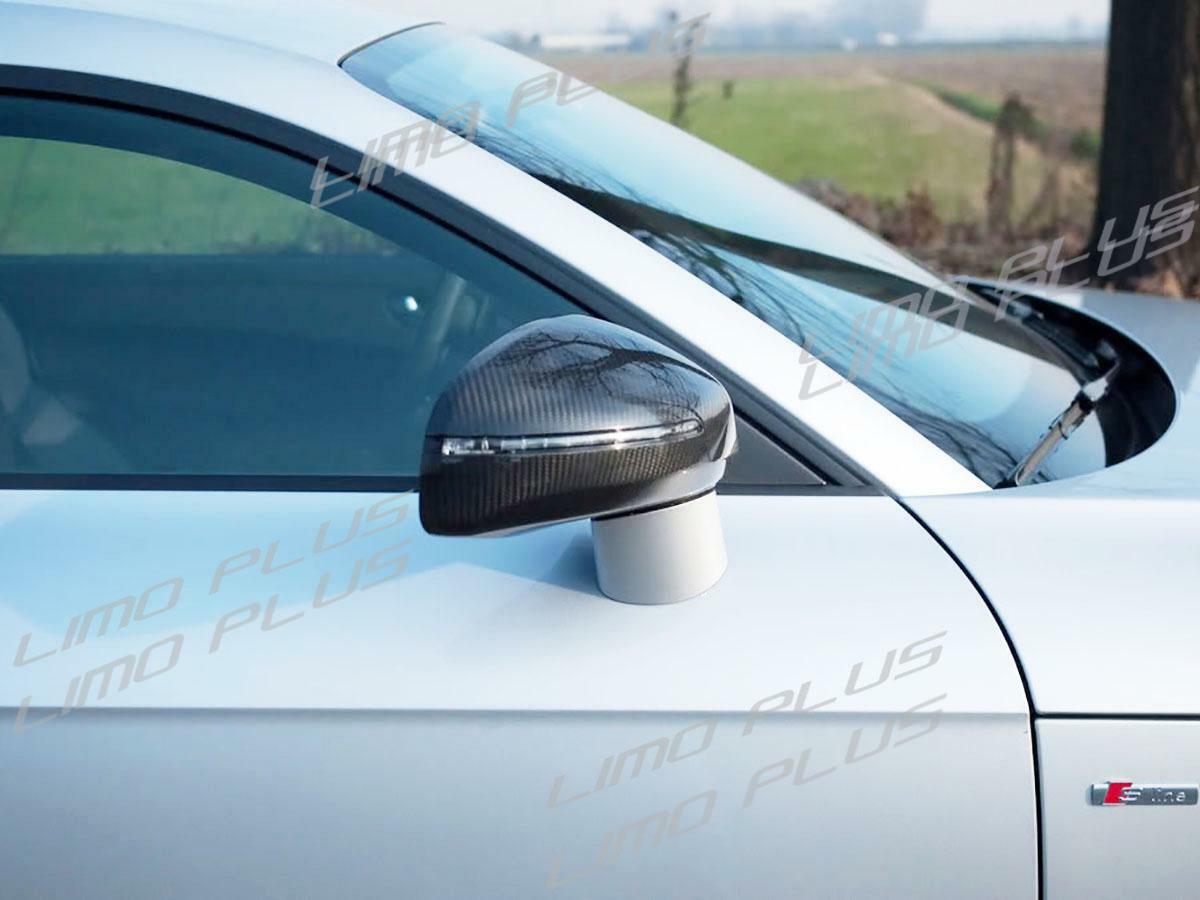 2008-2014 Carbon Fiber Mirror Cap Covers for Audi R8 TT TTS Quattro NonGT